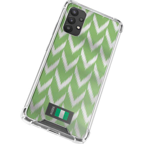 Nigeria Soccer Flag Galaxy A32 5G Clear Case